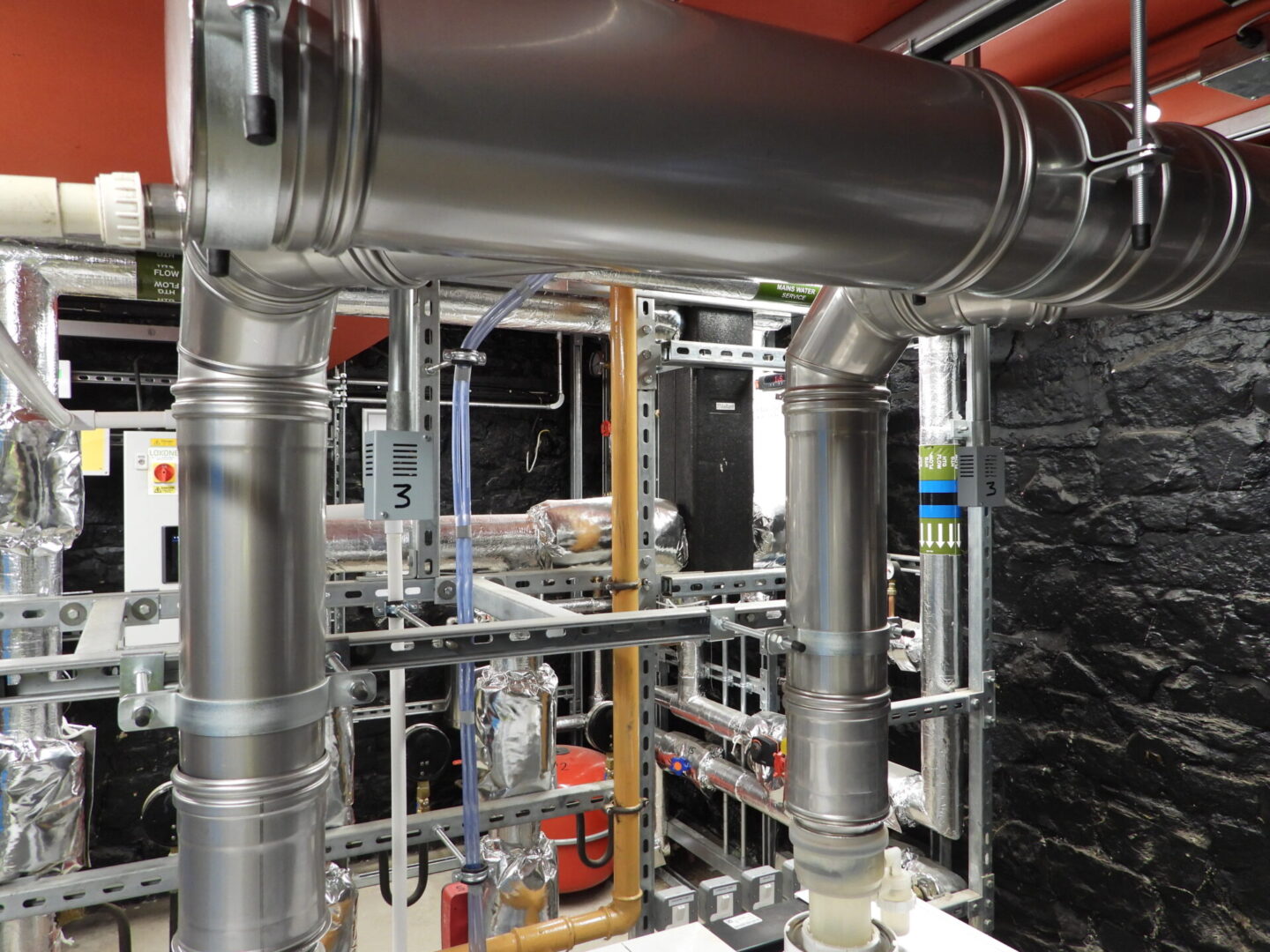 Commercial plant room installation